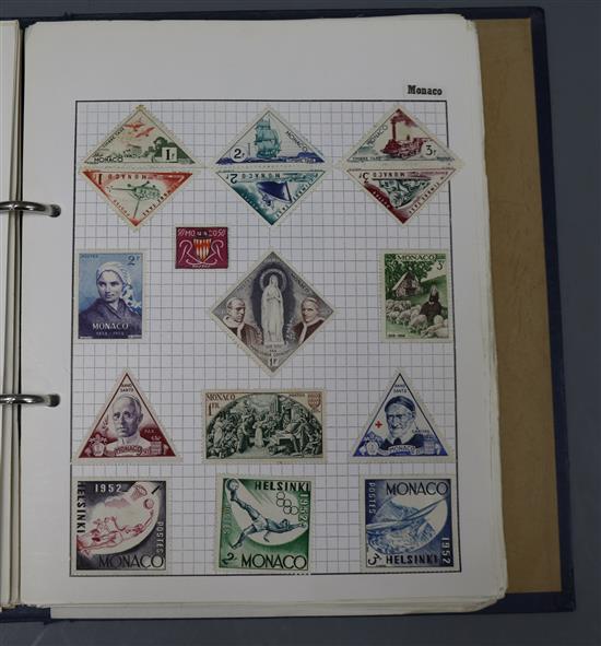 A large collection of mainly 20th century world stamps in fifteen albums, together with an album of covers